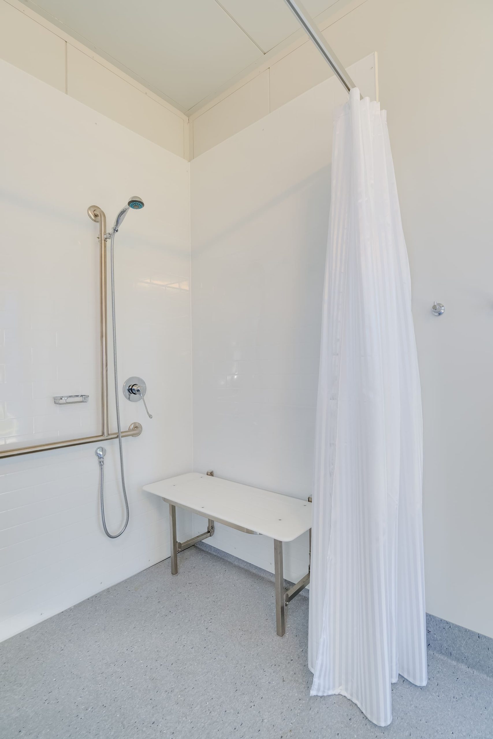 Access POD Elevate bathroom interior showing DDA compliant fittings and fixtures