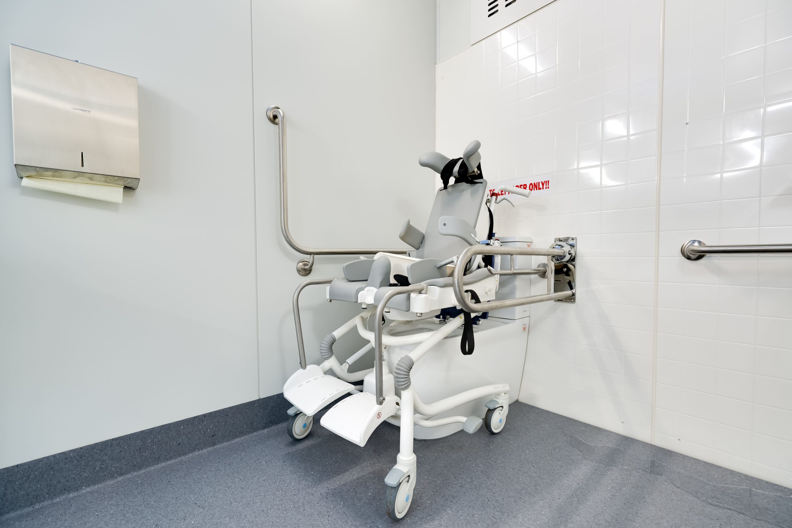Interior of Access POD Community+ showing spacious layout for carer and wheelchair access