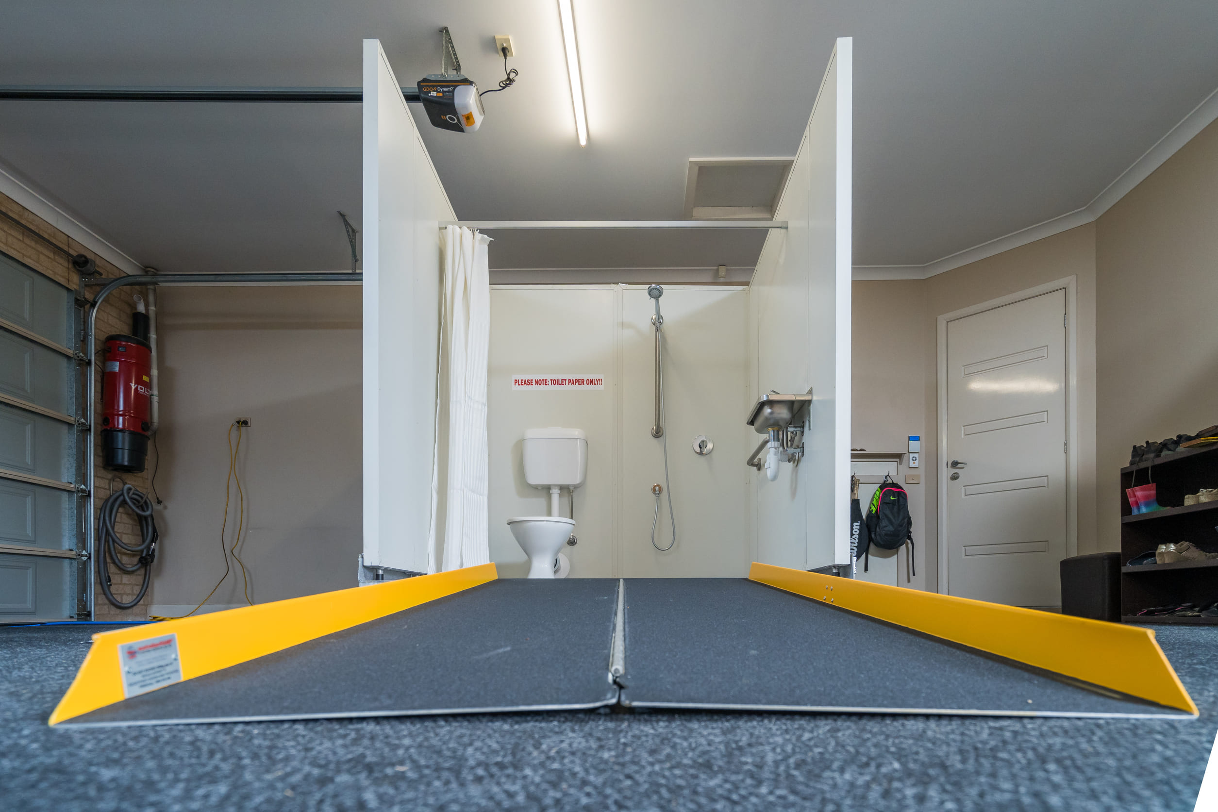 Access POD Flex installed on site portable accessible bathroom hire Australia
